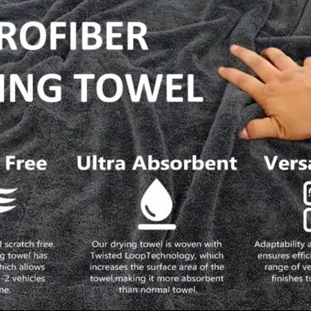 The Best Twisted Loop Car Drying Micro Fiber Towel 1600GSM 40*60